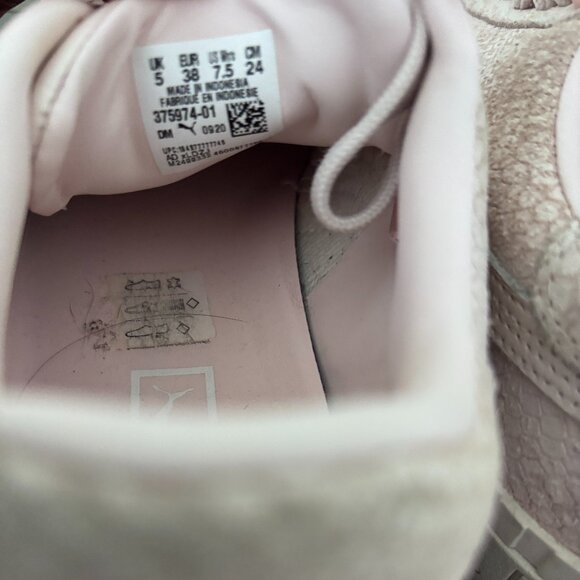 Puma Cali Pink Snake Print Platform Sneaker - Picture 4 of 5